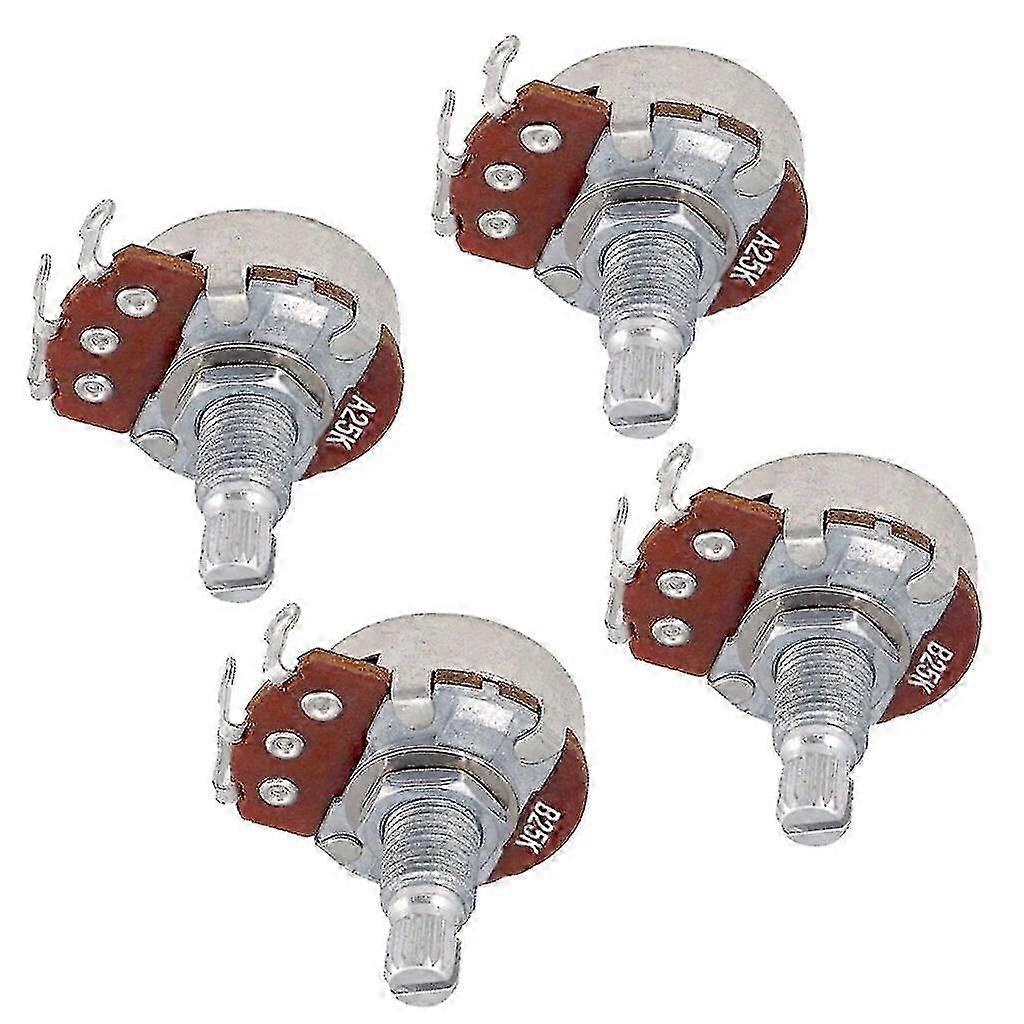 4pcs πλήρες μέγεθος A25K/B25K ακουστικό ποτενσιόμετρο Dia 24mm άξονας 18mm L 18mm