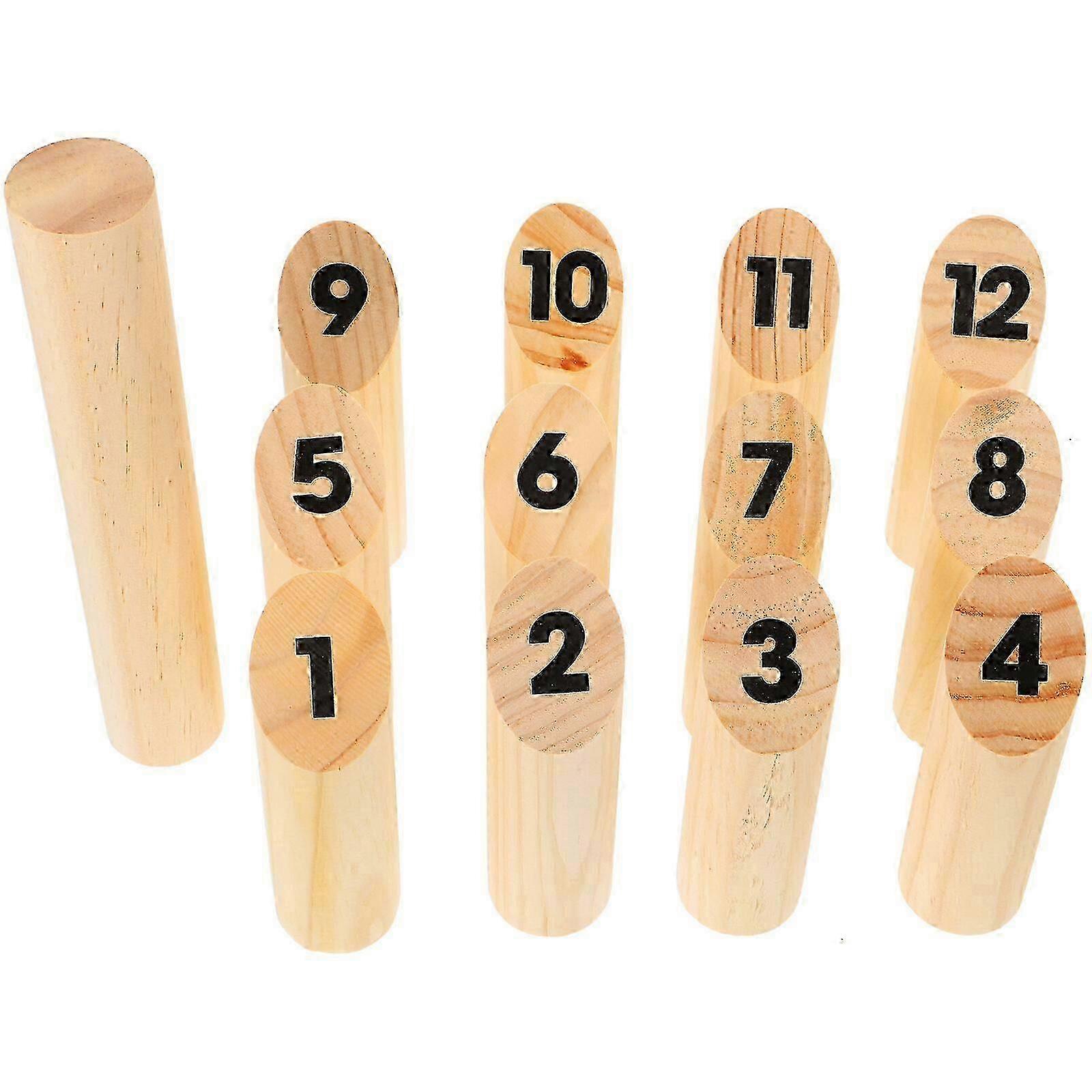 Wooden Number Tossing Game Set - Fun and Interactive for Family Gam...