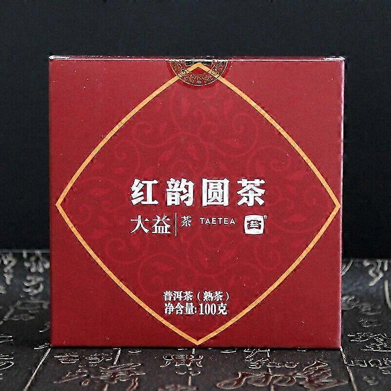 Red Rhyme Round Tea * 2018 Yunnan TAETEA Menghai Dayi Ripe Pu Er Pu...