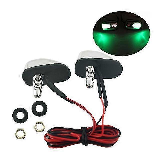 2Pcs Car LED Light Windshield Windscreen Jet Spray Nozzle Wiper Was...