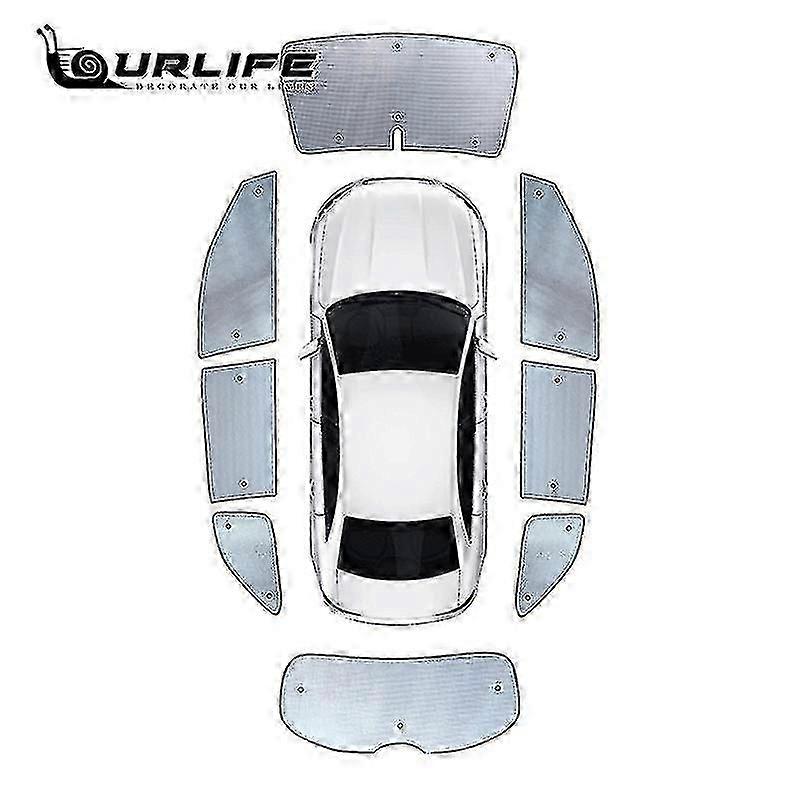 For Volvo Xc90 2019 2020 2021 2022 Car Window Windshield Sunshade Uv Protect Reflector Sun Sun Visor Silver