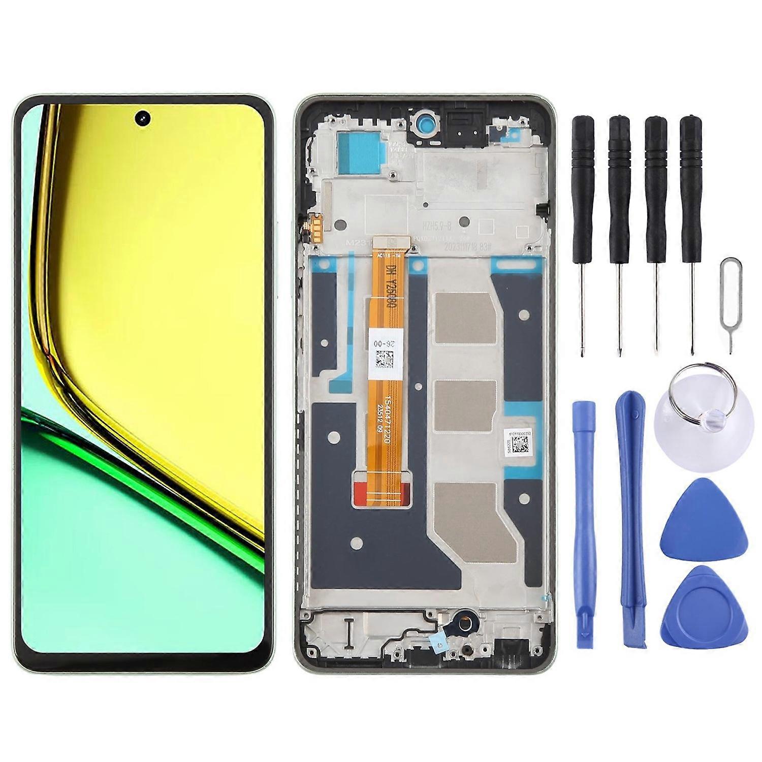 For Realme C67 4G RMX3890 LCD + Touch Screen with Frame