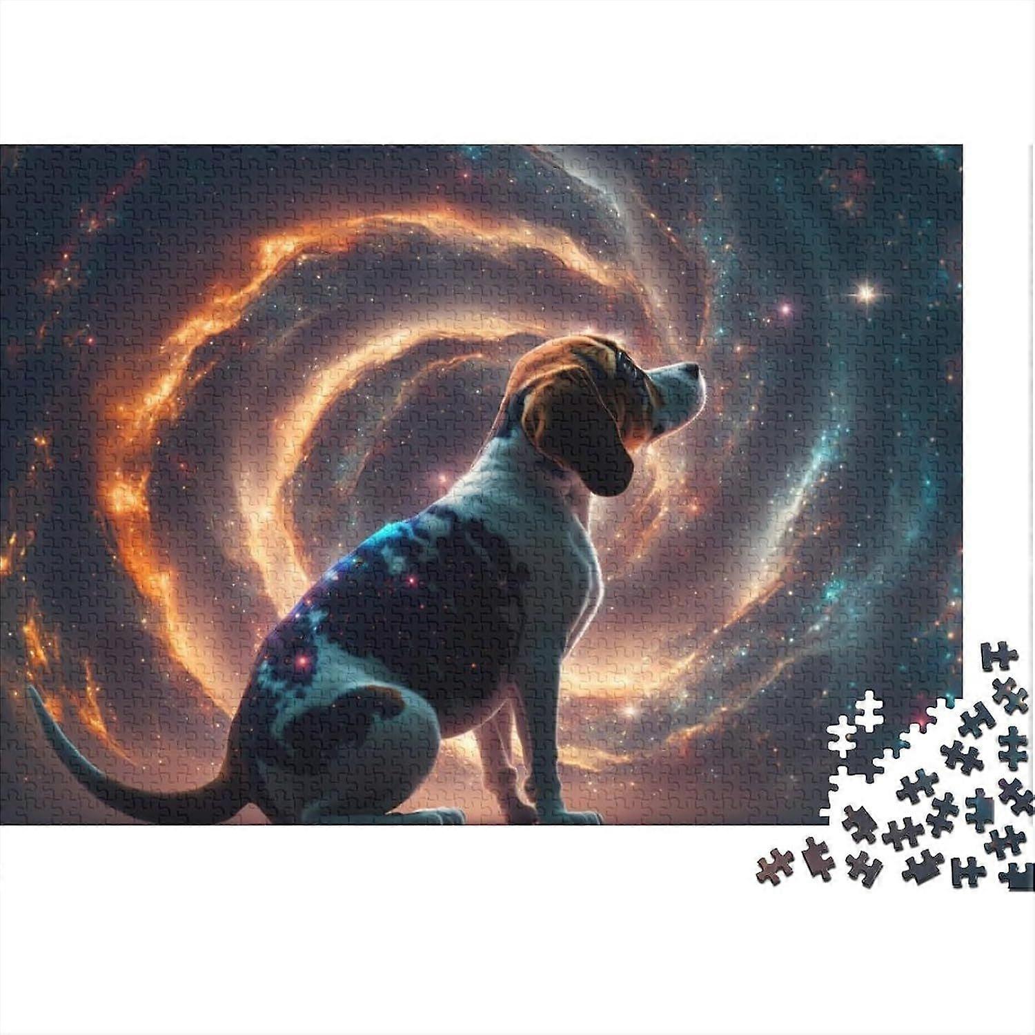 300/500/1000 Teile Puzzles für Erwachsene Kinder Beagle Hunde Puzzle für Erwachsene Holzbrett Puzzles Puzzles für Erwachsene Geschenke