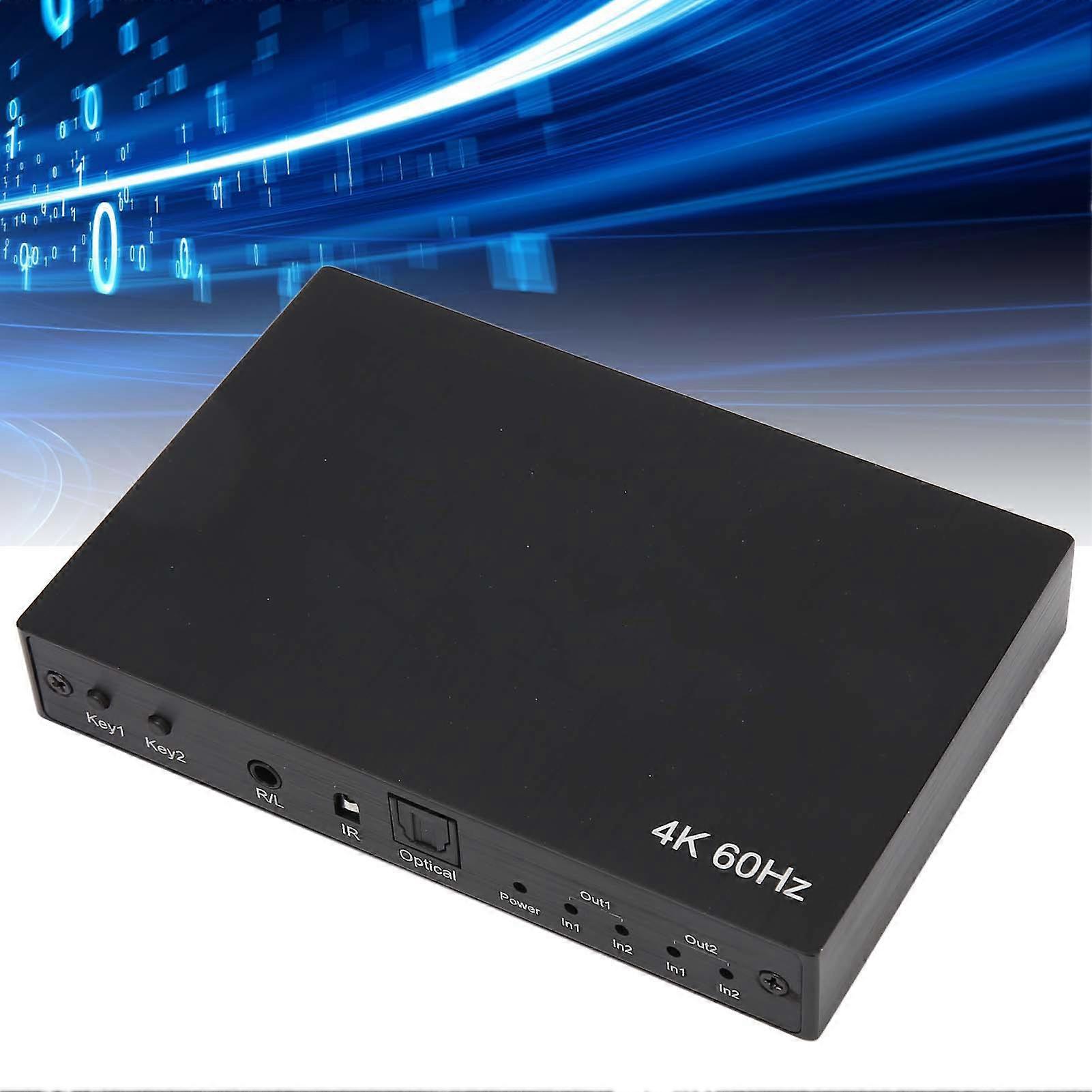 4K 60Hz HDMI 2x2 Switch Splitter HDR10 3D 1080P EU Plug