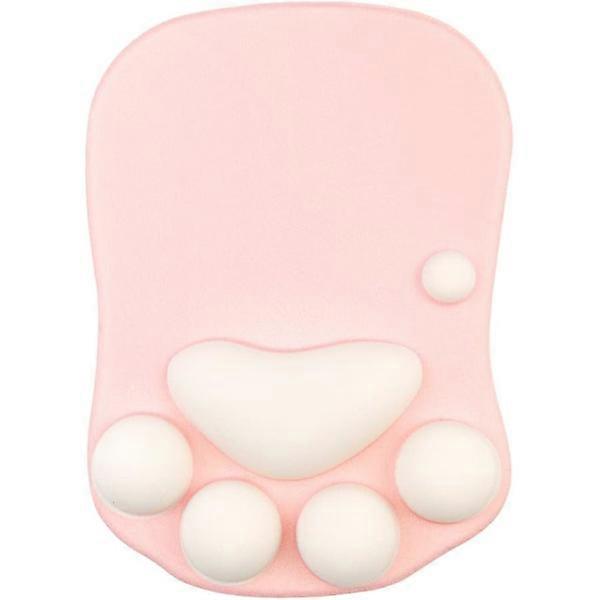 Mouse Pad, Cute and Soft Cat Paw Pad, Wrist Rest, Pink, 19.5*27cm. Computer Mouse Pad