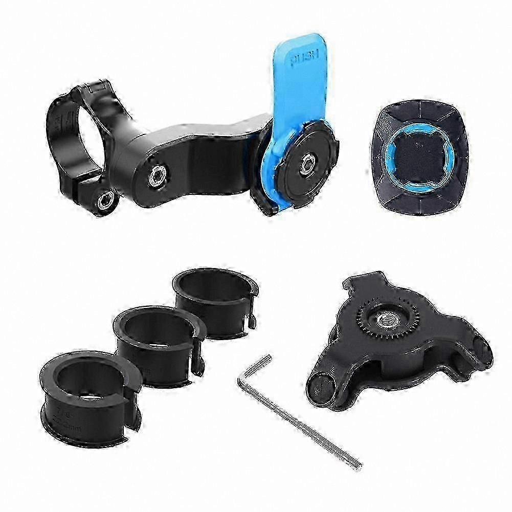 Single Motorcycle Phone Mount with Shock Absorber and Vibration Damping - Secure Self-Locking System for Bikes
