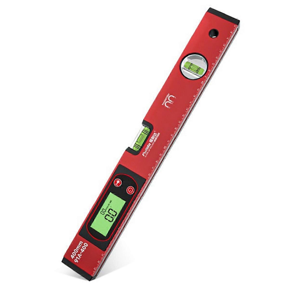 FULIDA Digital Protractor Angle Finder Electronic Level 0-90° Inclinometer Slope Scale Bubble Magnetic Level Ruler 40cm