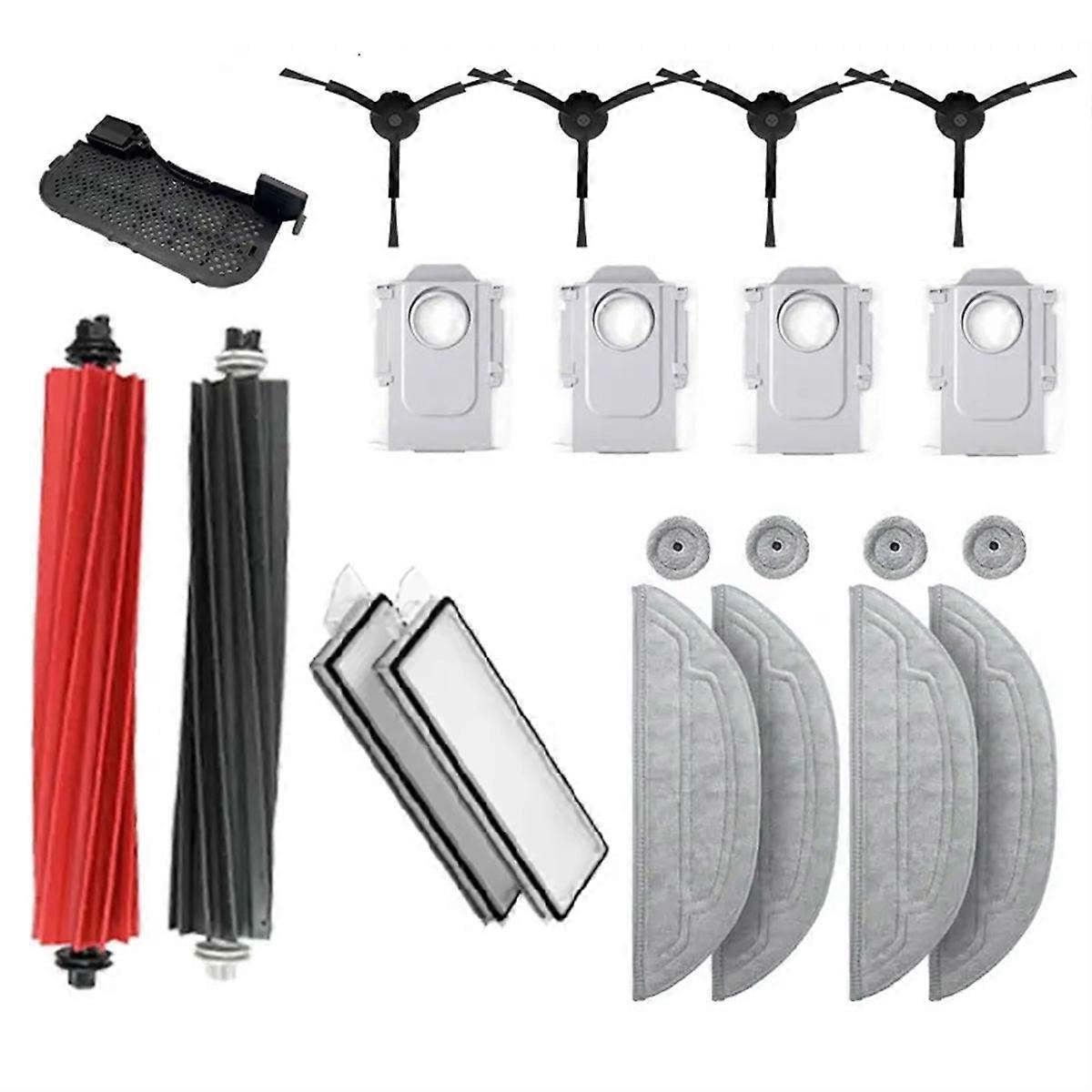 Robot Vacuum Cleaner Accessories for S8 MaxV Ultra Set Mop Cloth Vacuum Bags Side Brush Filter Replaceable Set
