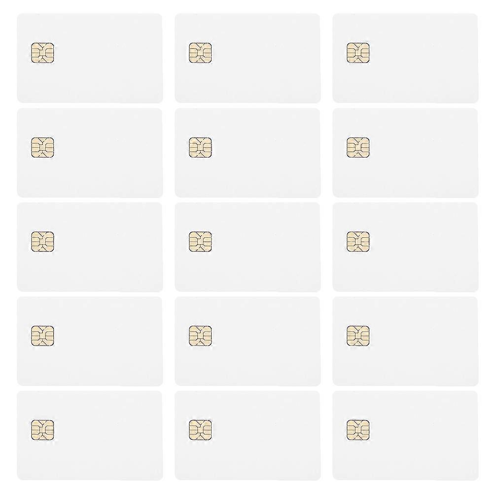 Ic Card Blank for Door Entry 15Pcs White PVC Cards with Chip
