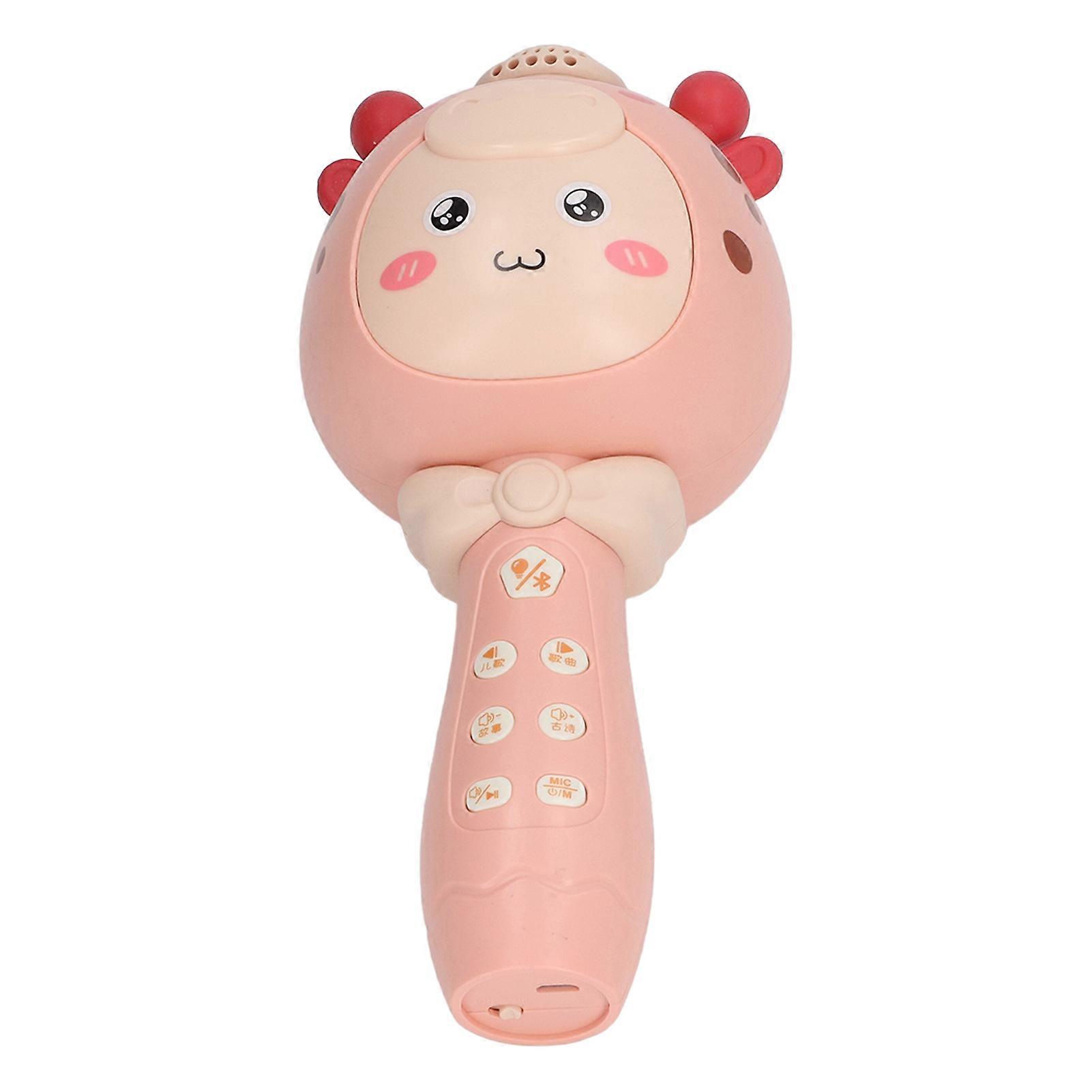 Kids Wireless Bluetooth Microphone Pink 3.7V 1200mAh Portable