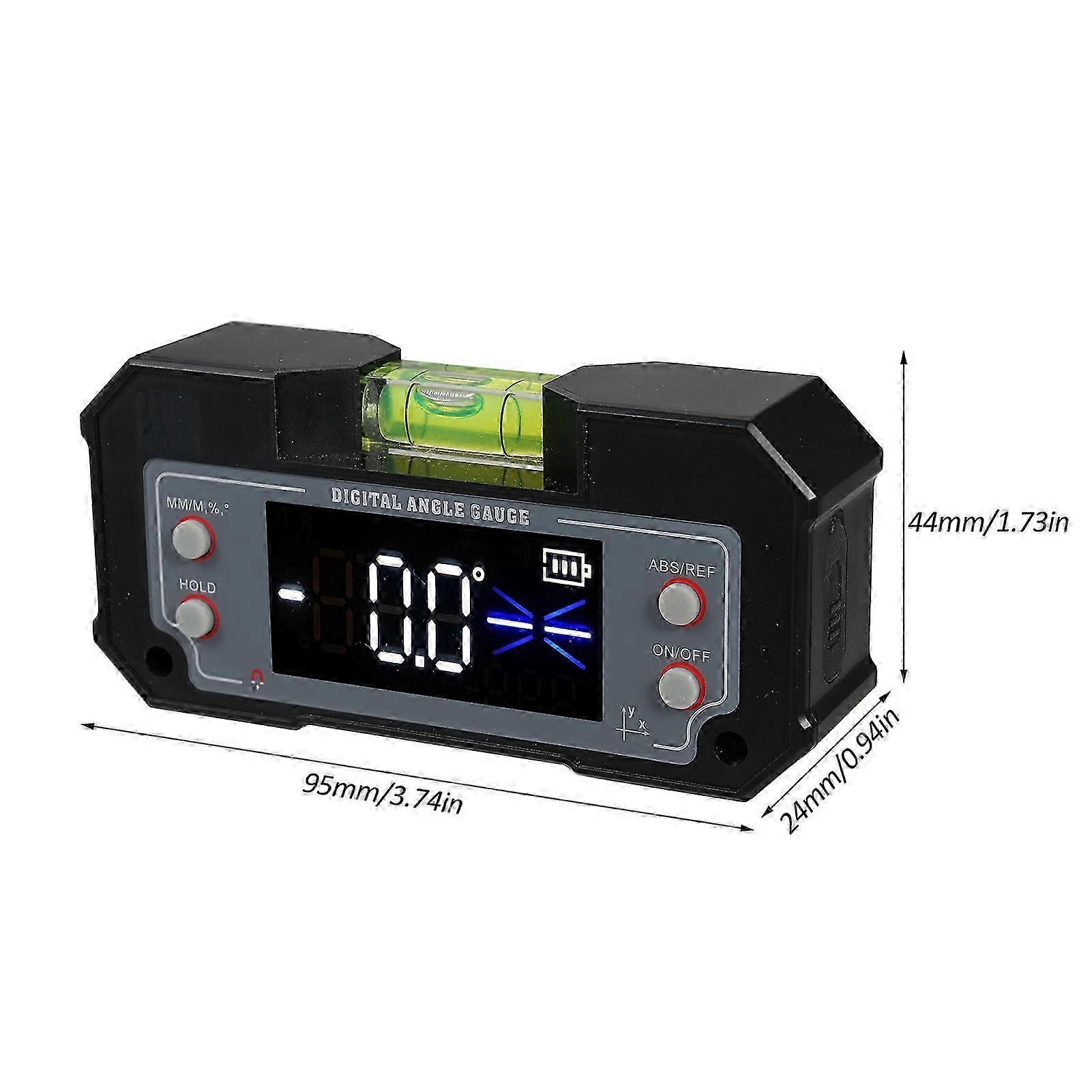 2025 Digital Angle Gauge Liquid Leveler Finder Inclinometer Bevel Gauge XY Axis for Woodworking Sawblade 3D Printer Tools Strong Magnetic Base Measure