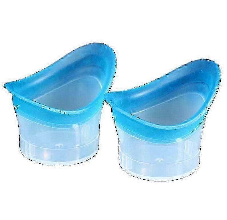 2 Pcs Reusable Silicone Eyewash Cup, Soft Eye Bath Cup For Eye Care Rinse