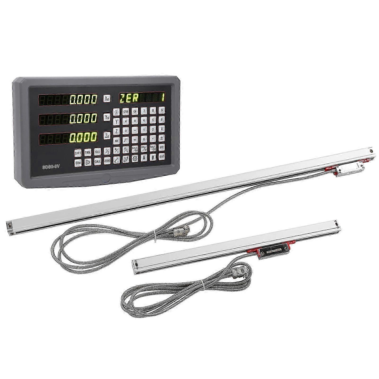 Linear Encoder Accuracy Digital Meter with 3 Rulers, 100-240V AC Power SDS63V for Advanced Use I
