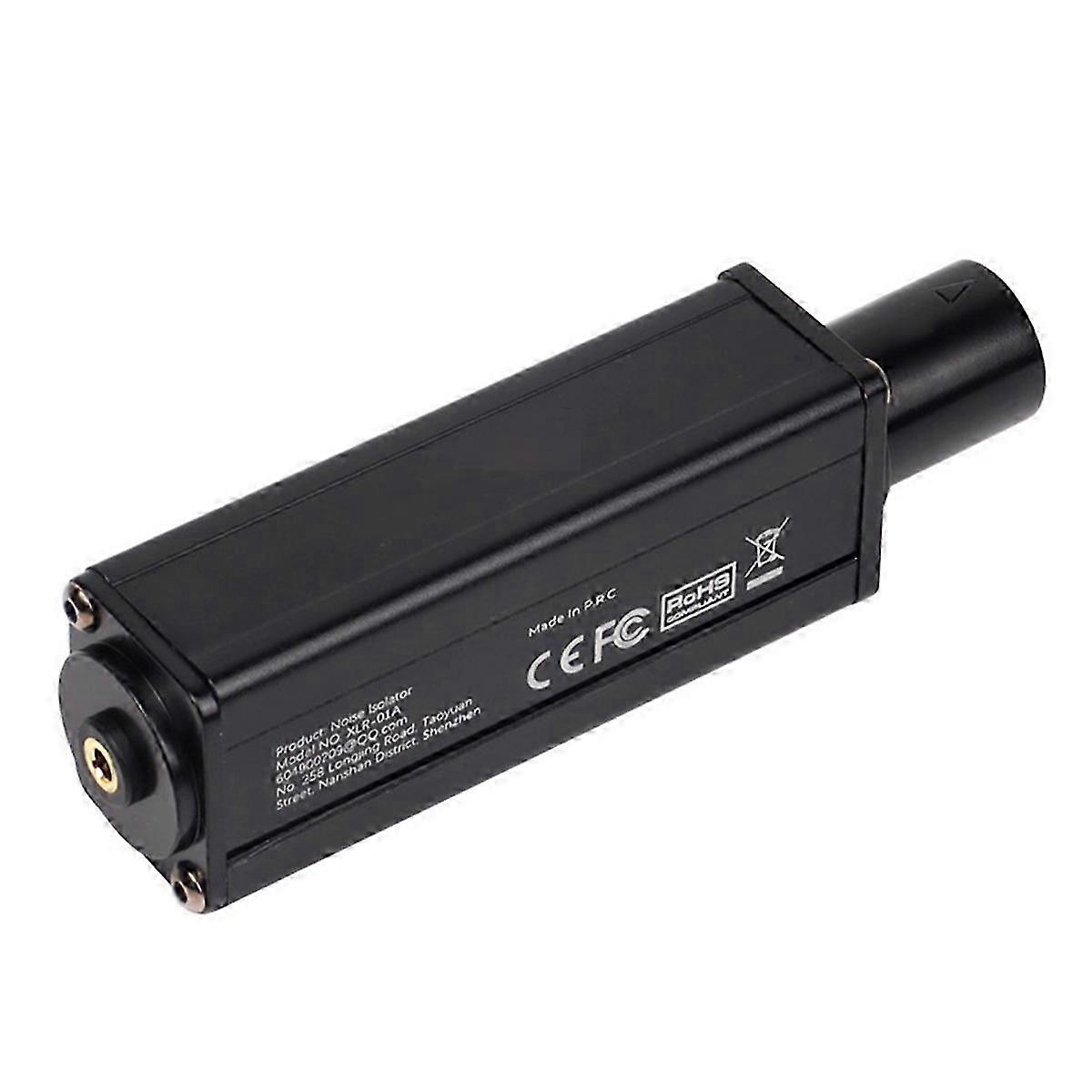3.5mm to XLR Audio Adapter with Noise Reduction Filter and Ground Current Sound Elimination
