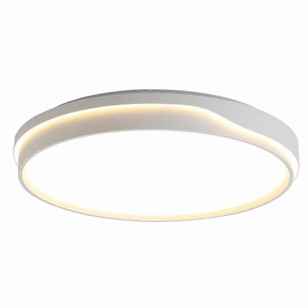 LED Ultra-Thin Ceiling Lamp Dimmable 3000-6000K Remote-Controlled White Round Metal Energy-Saving Ceiling Light 15.7-Inch