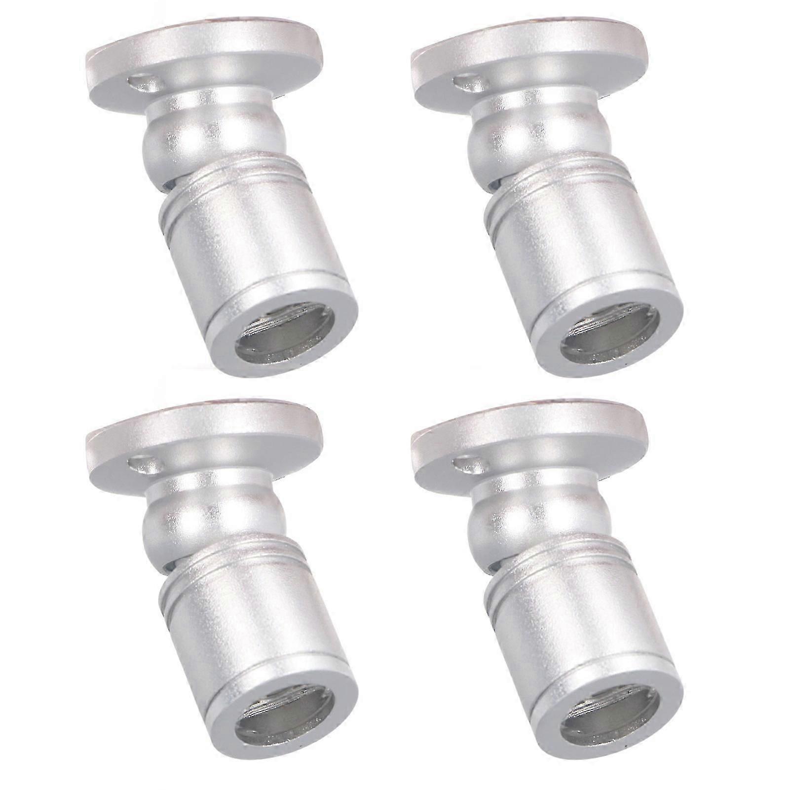 4pcs LED Display Spot Lights 5V Dimmable USB Mini Spotlight for Jewelry Showcase Porch Entryway Silver Warm Light