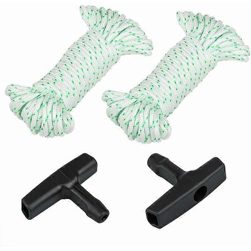 Lawnmower Thrower Ropes - Set of 2 with Handles