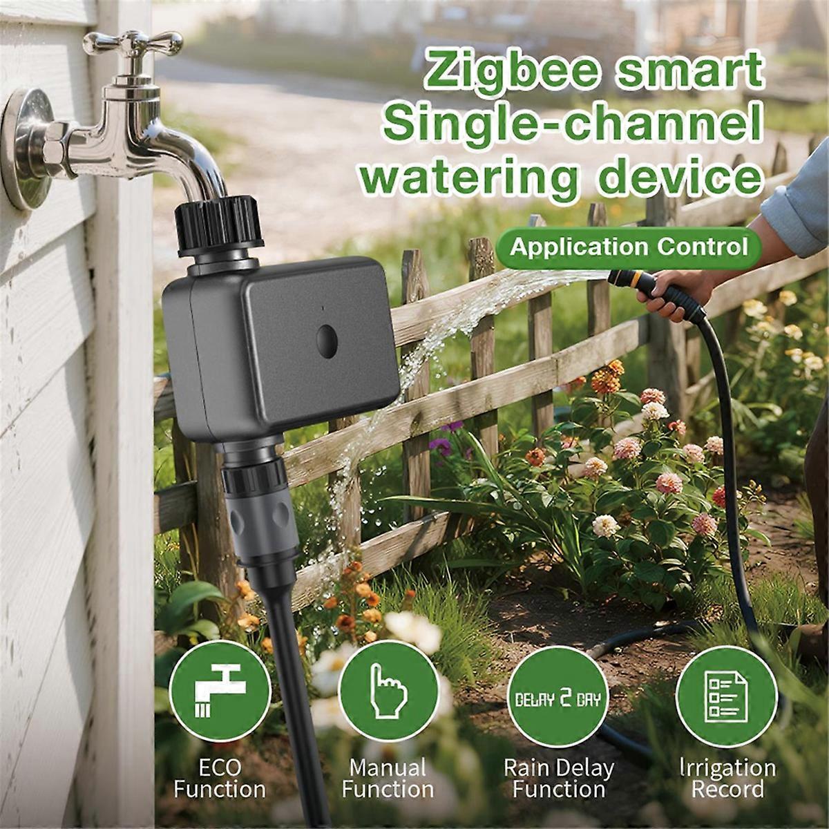 Smart ZigBee Watering Valve Tuya Irrigation Timer Programmable Irrigation Timer Timed Sprinkler Sys