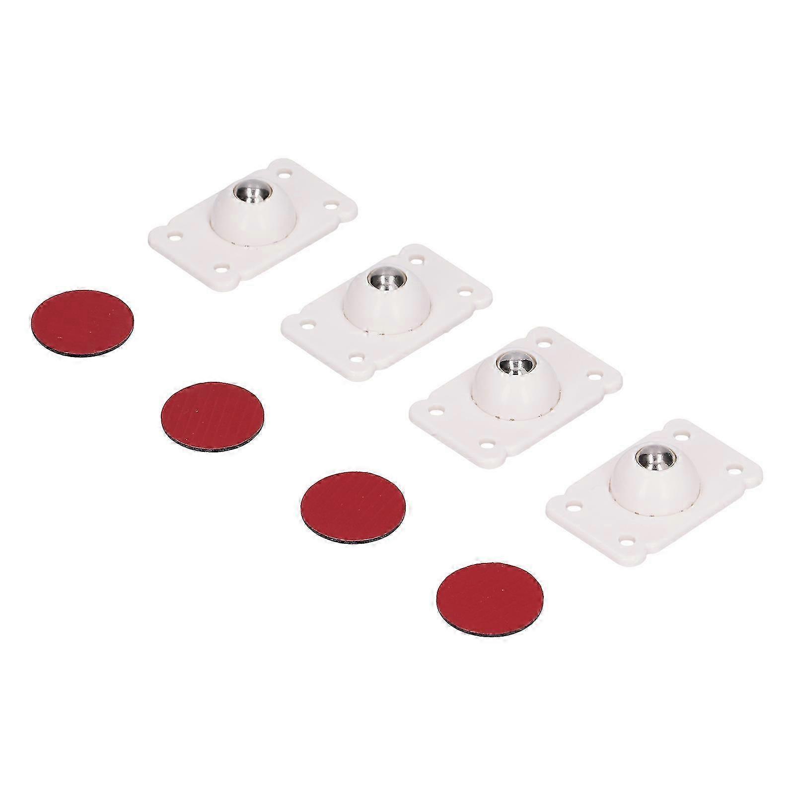 8Pcs Self Adhesive Wheels 360 Degree Universal Casters Pulleys Low Noise for Trash Can Storage Box 2025