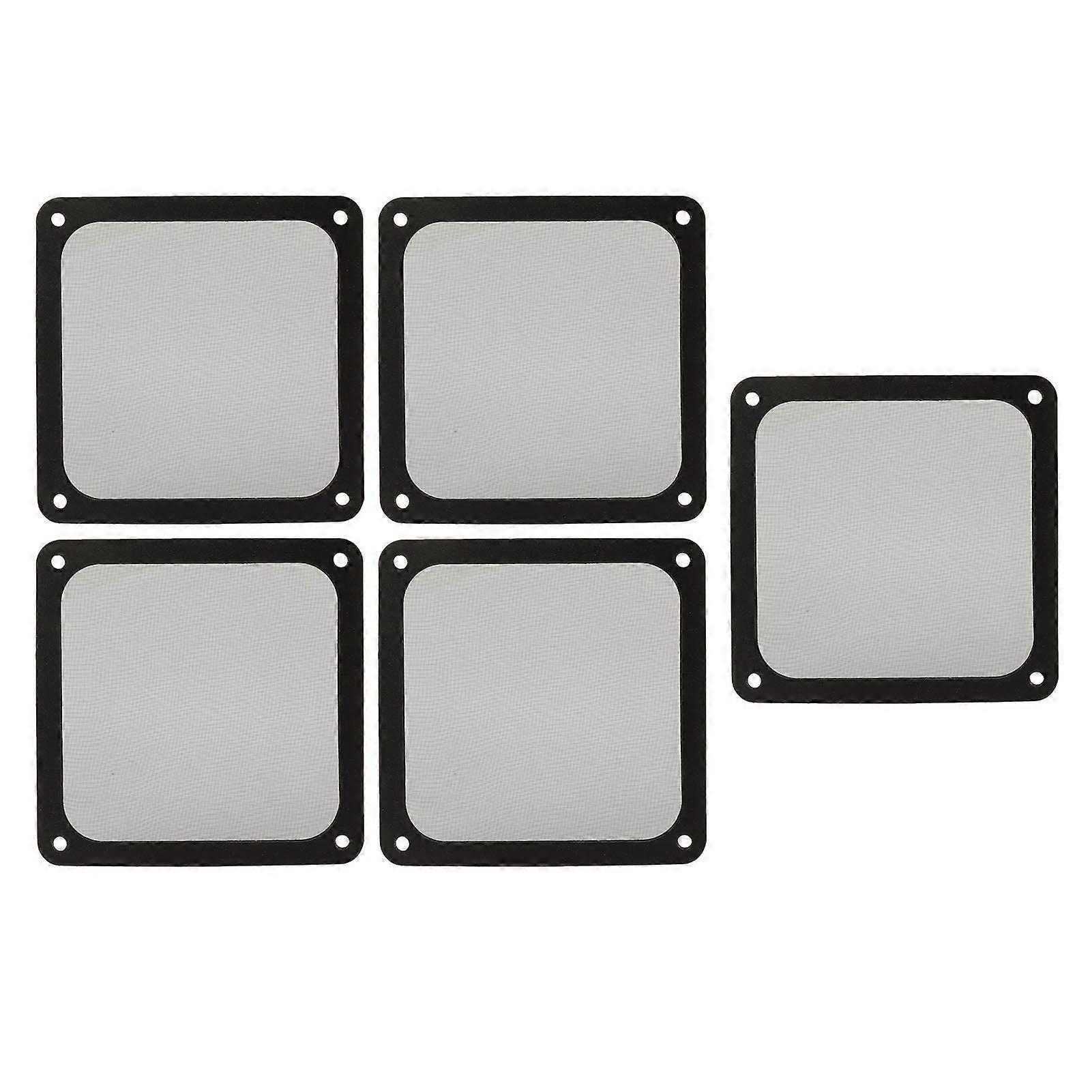 5PCS 120mm Lüfter Staubfilter Wärmeableitung Weichmagnetischer Nylonrahmen Computer PC Lüfter Staub Mesh Filter für PC-Gehäuse Netzteil Lüfter Lüftungsschlitze Schwarz
