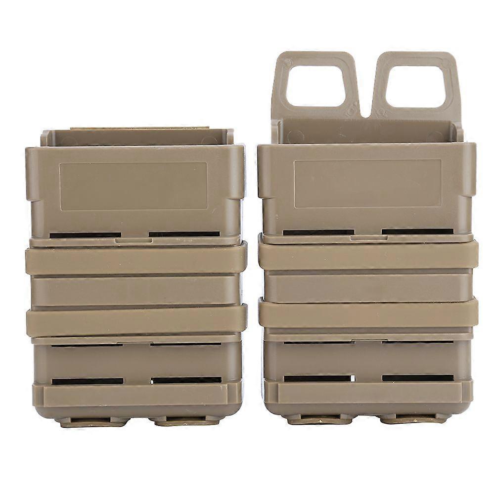 ABS Fast Double Magazine Pouch Molle Strike System For 5.56 Mags (tan)