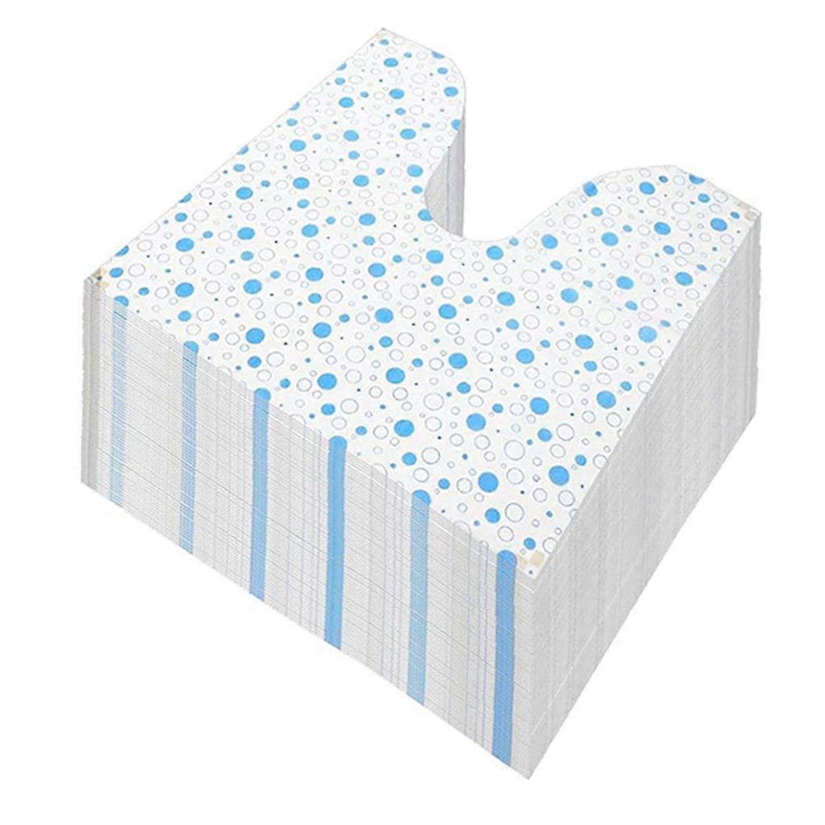 50 Pack Disposable Toilet Mats Toilet Floor Protector From Urine U-Shape Toilet Training Rug Waterp