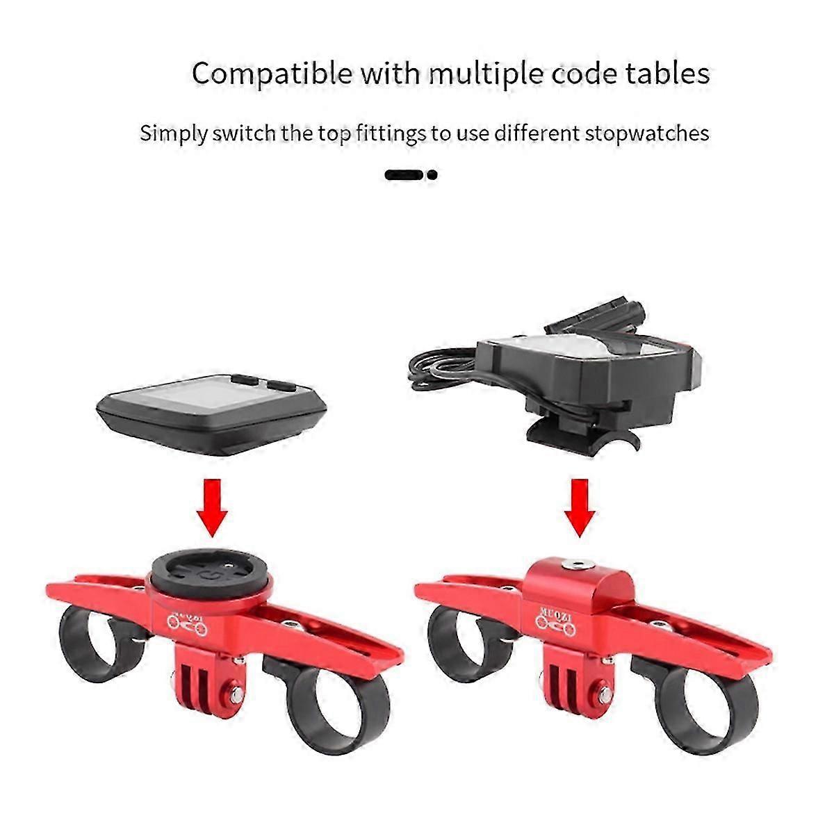 TT Handlebar Computer Mount Bike Computer Mount Adapter Black