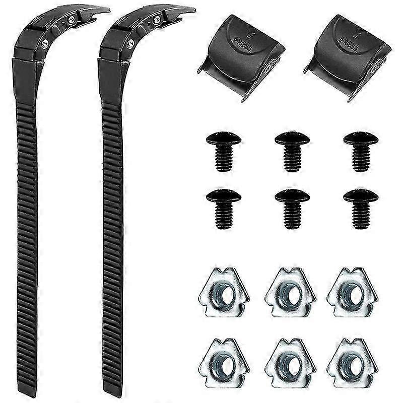 2-Pack Inline Skate Strap Replacement Set with Buckles & Screws Suitable for Men's Skating Shoes