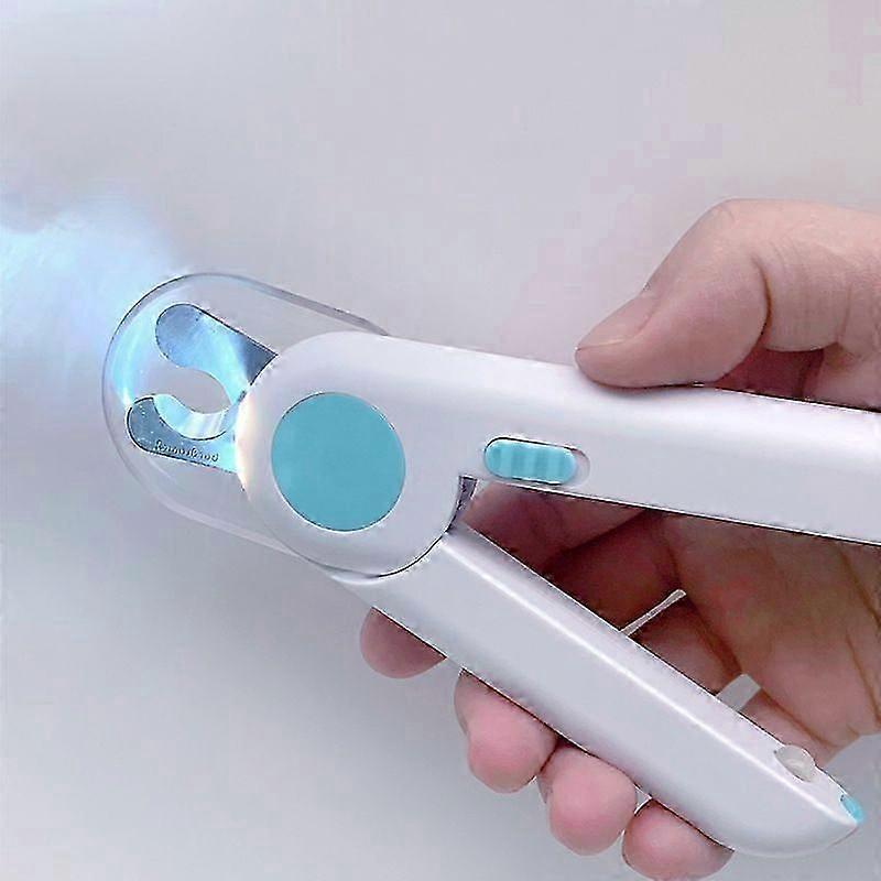 Pet Nail Clipper with LED Light and Nail File, Dog Claw Trimmer with Bright Light to Avoid Excessive Cutting - Pet Grooming Tool for Tiny Dog Cat Kitt