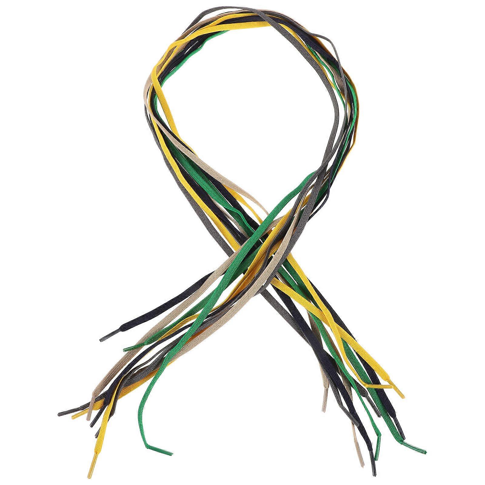 Sneaker Shoe Laces Durability Dark Gray Athletic Activities 10Set