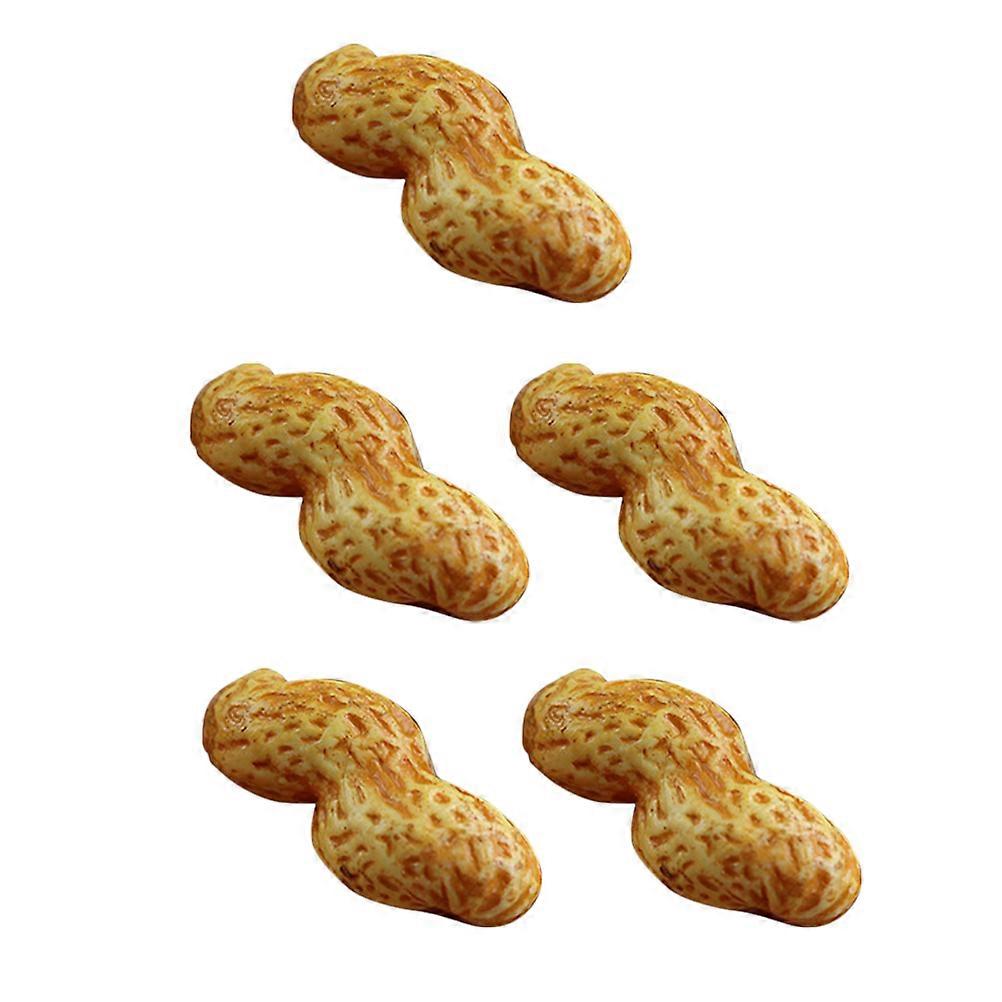Fake Dried Fruits Simulation Peanut Models for Decor 5Pcs Plastic Props