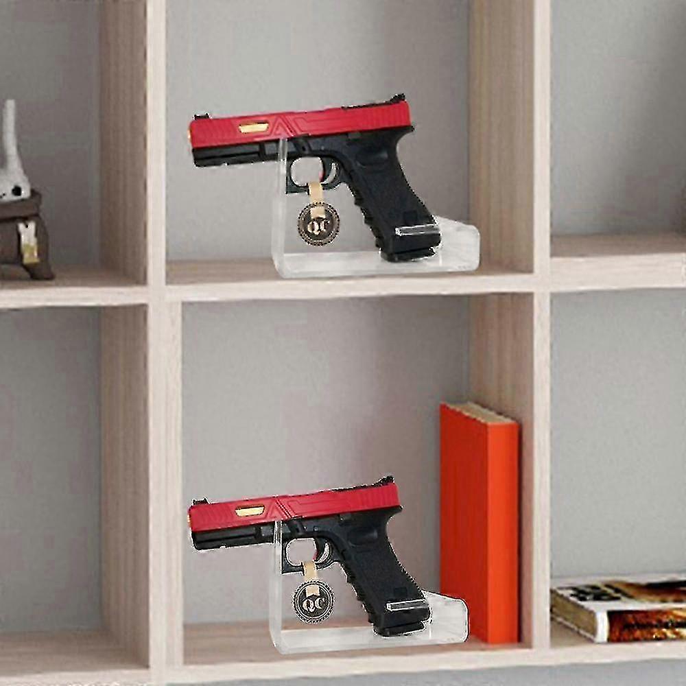 Clear Universal Pistol Display Rack Holders for Kids Set of 2