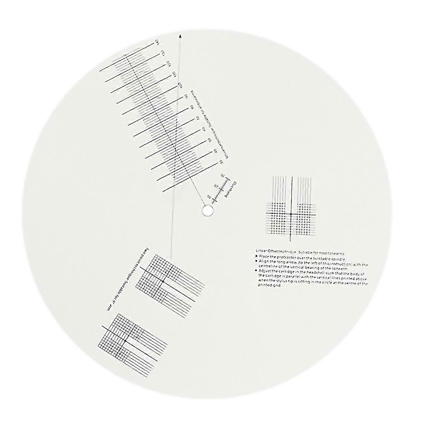 For Lp Vinyl Record Pickup Calibration Plate For Turntable Adjustment