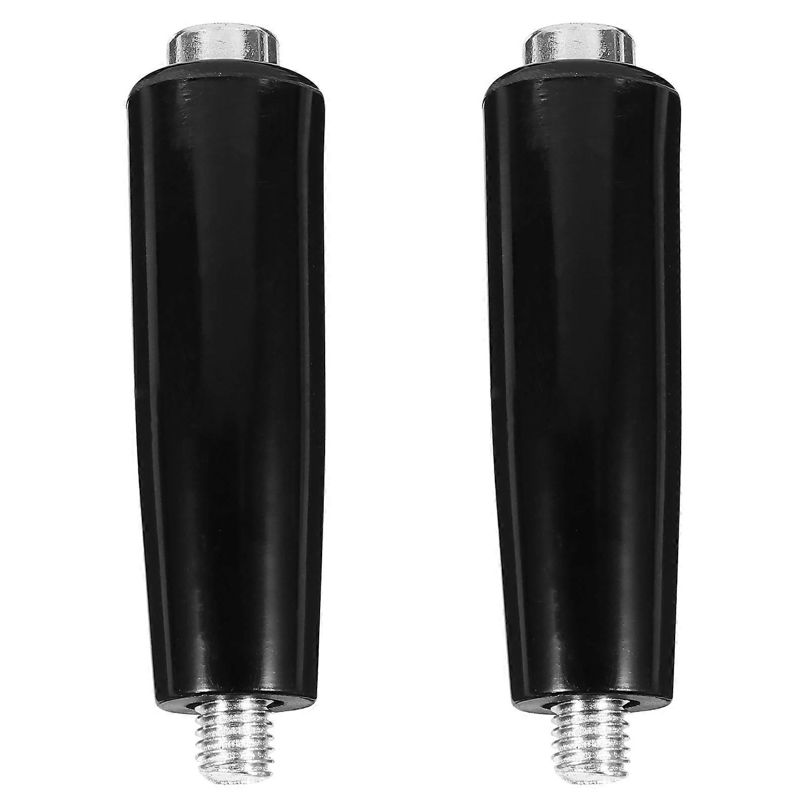 Revolving Handle Grip 2Pcs For Lathe Machines With Simple Design And High Mechanical Strength Black Durable Use