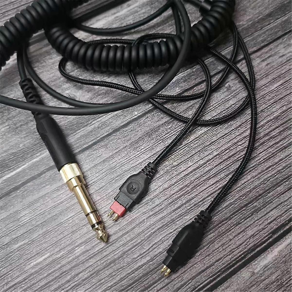 Headphone Audio Cable Spring Connection Cable Upgrade Cable Reel