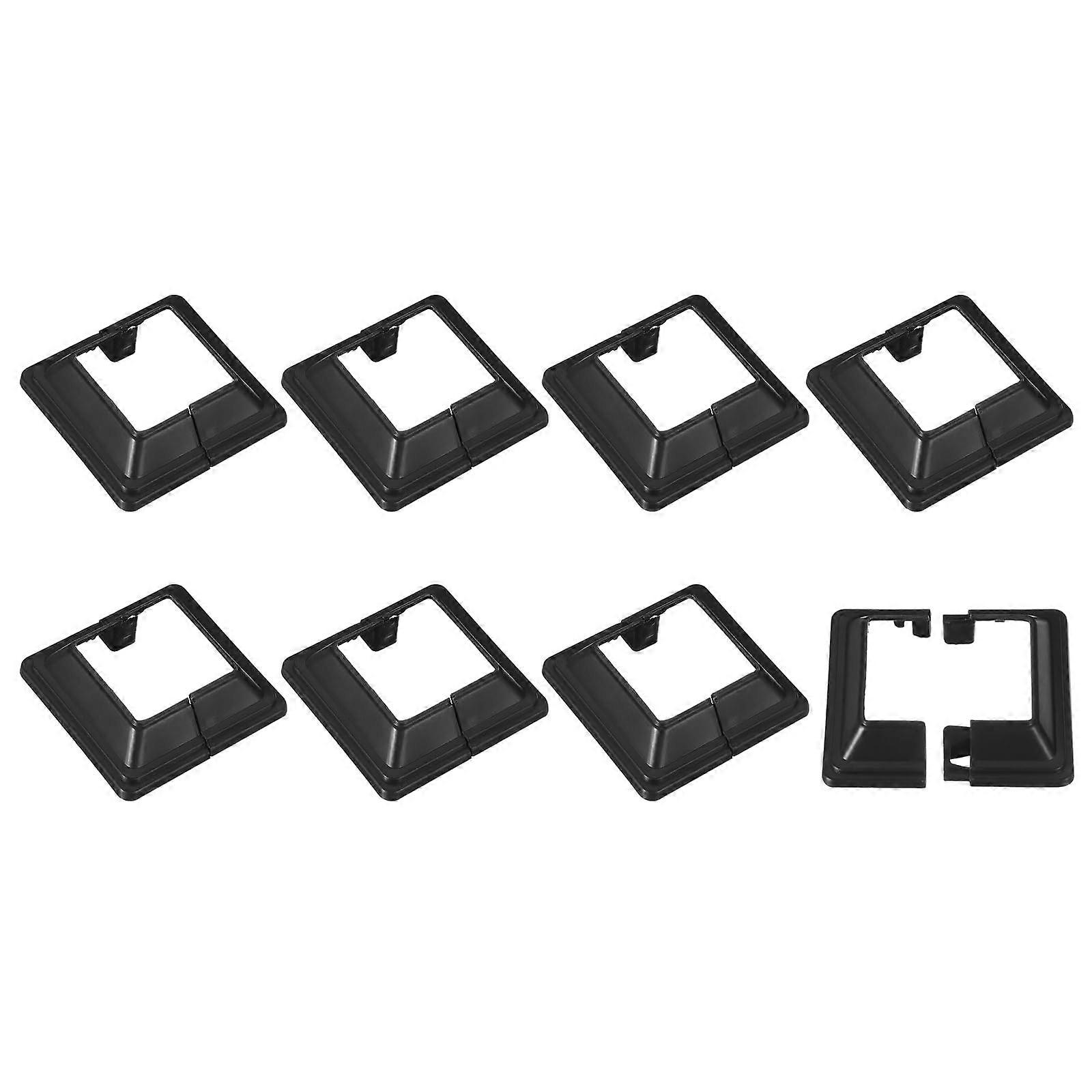 Post Skirt 8Piece Plastic SplitStyle Post Base Cover, 40x40mm, Overall 72x72mm, For Fence Stairs Handrails Porch