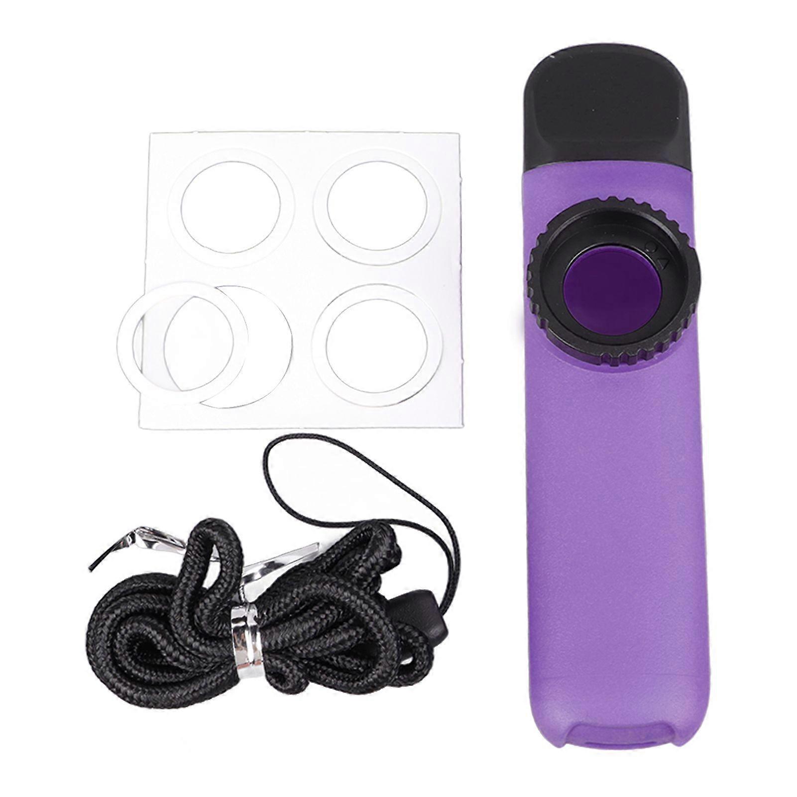 Kazoo Flute ABS Flute Musical Wind Instrument with Diaphragm for Playing Performance Purple