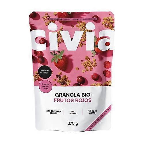 Organic red fruit granola 275 g