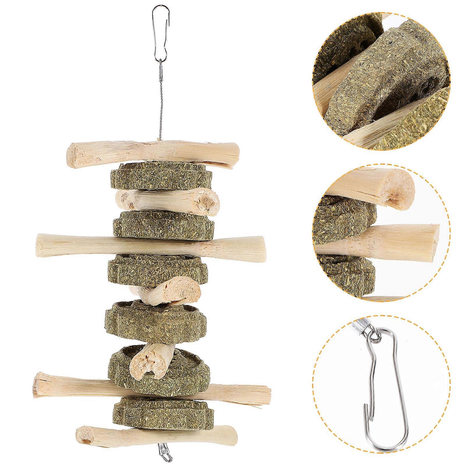 Pet Chew Toys Rabbit Chewing Snack for Small Animals 5Pcs Set