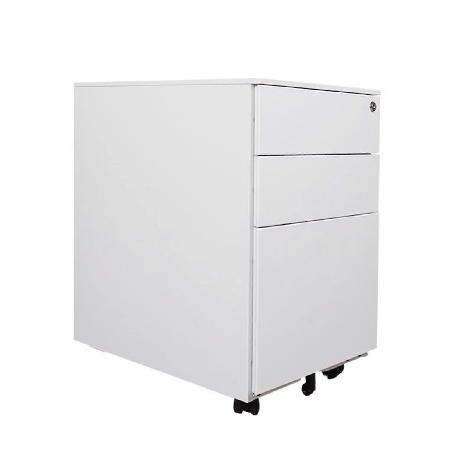 Filing Cabinet Mobile Steel With Lock UnderDesk Storage For Home Office File Organization Compact Cabinet On Casters