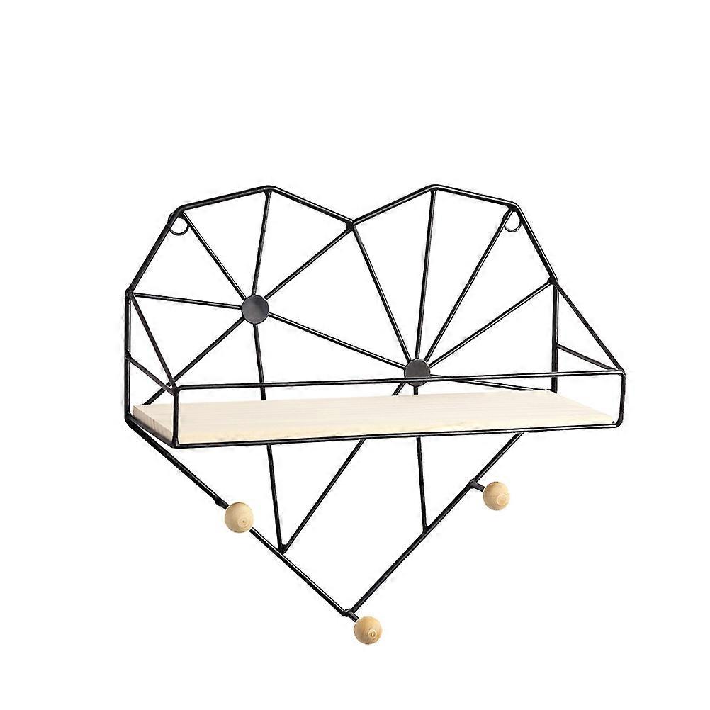 Heart Shape Storage Hanging Shelf for Home Decoration 2Pcs