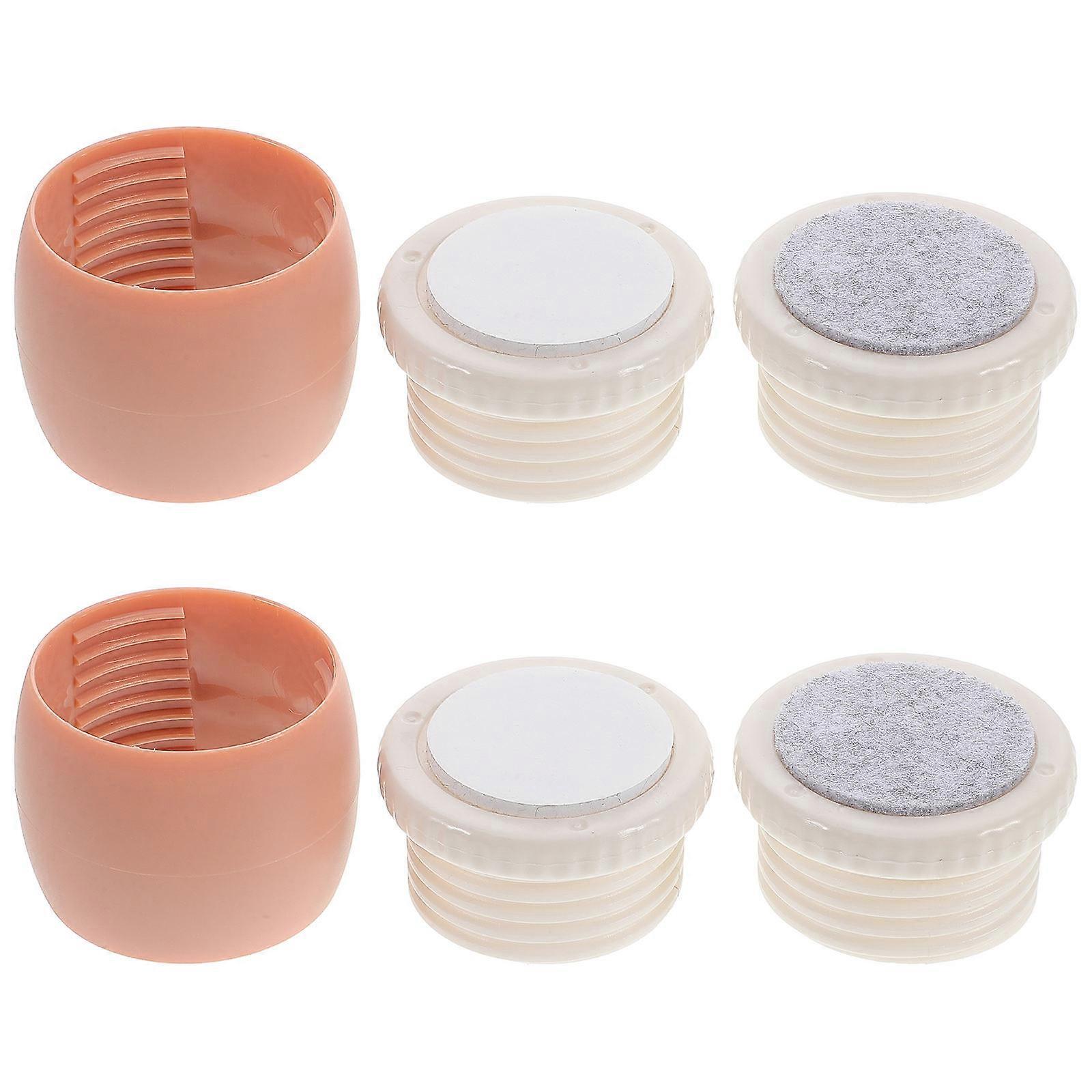 White Adjustable Headboard Stoppers 4Pcs Bed Frame Anti Shake Tool