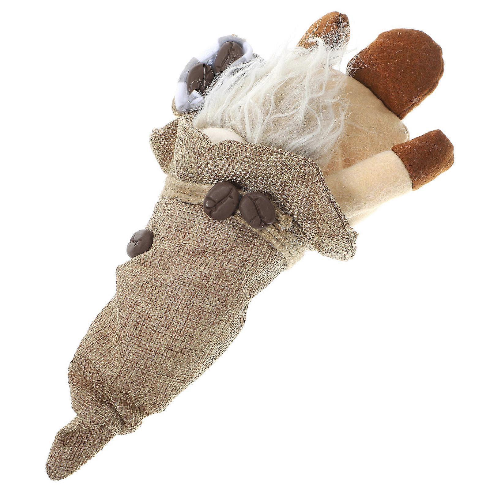 Coffee Gnome Doll for Decor 5Pcs Charming Dwarf Gnome Adornment Set