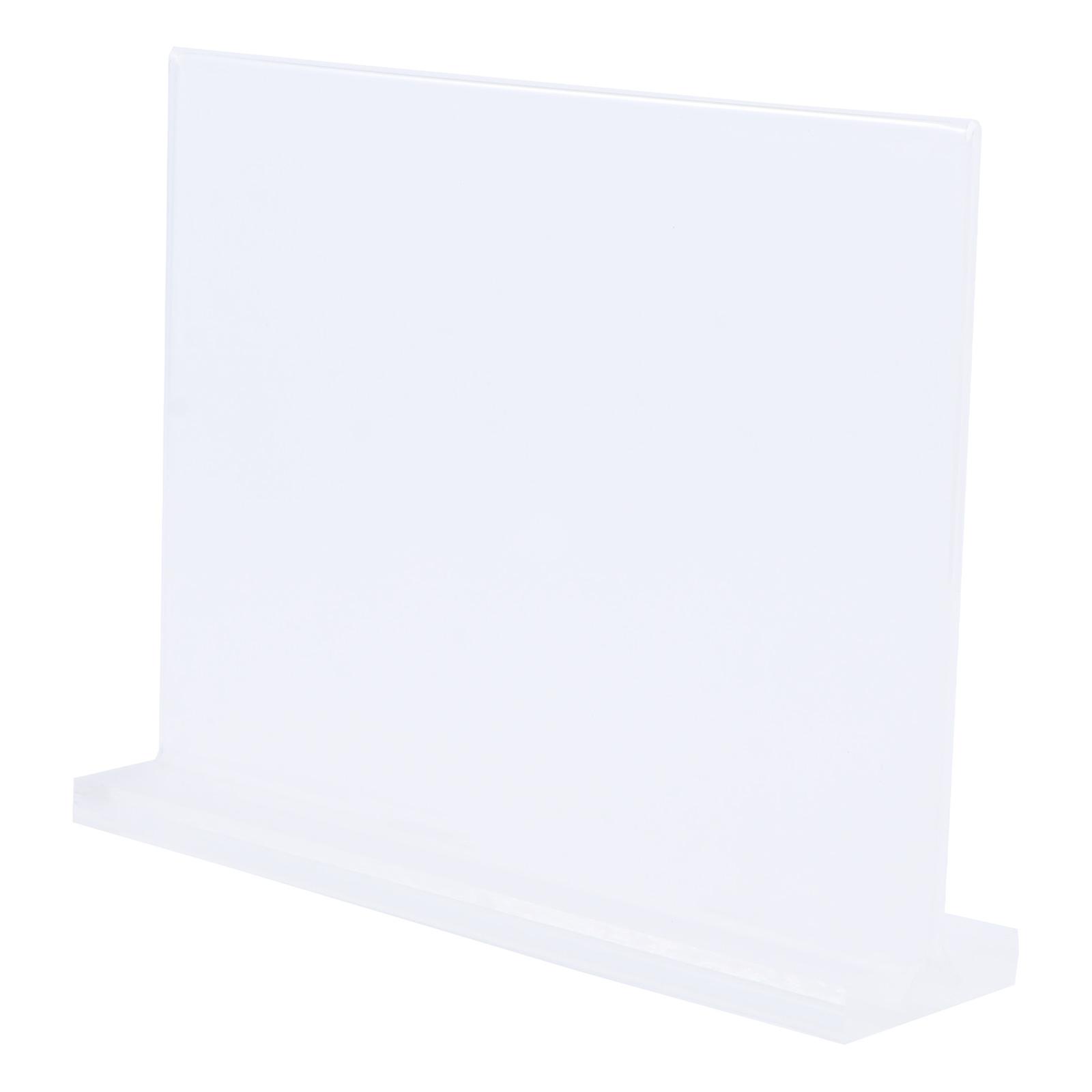Shelf Label Holder Acrylic Transparent for Restaurant Commercial Use Display Sign 1Pack