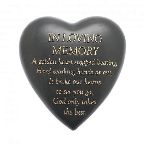 Thoughts Of You Graveside Heart Plaque - In Loving Memory