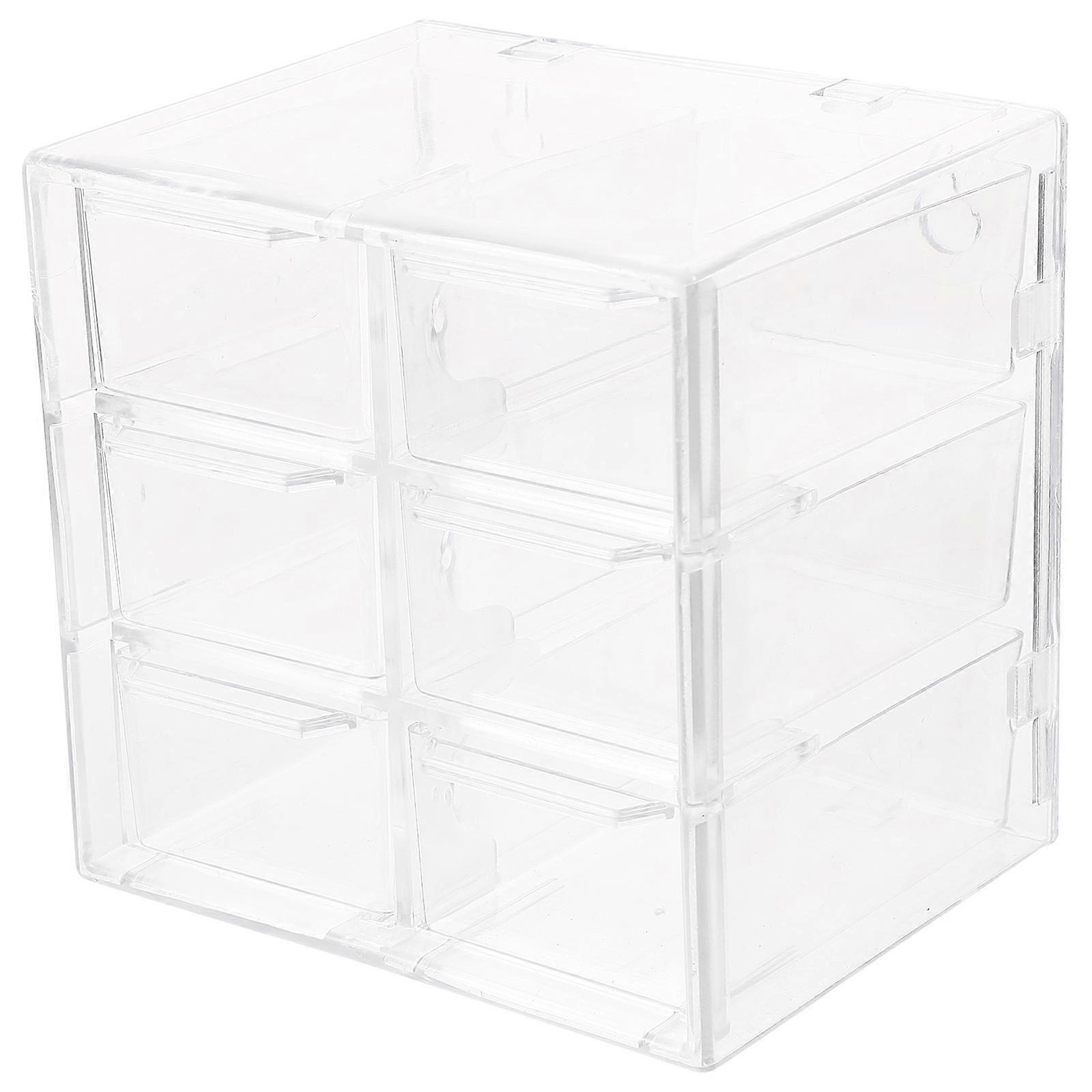 Desktop Makeup Holder Storage Box for Storage 5Pcs Transparent Drawers