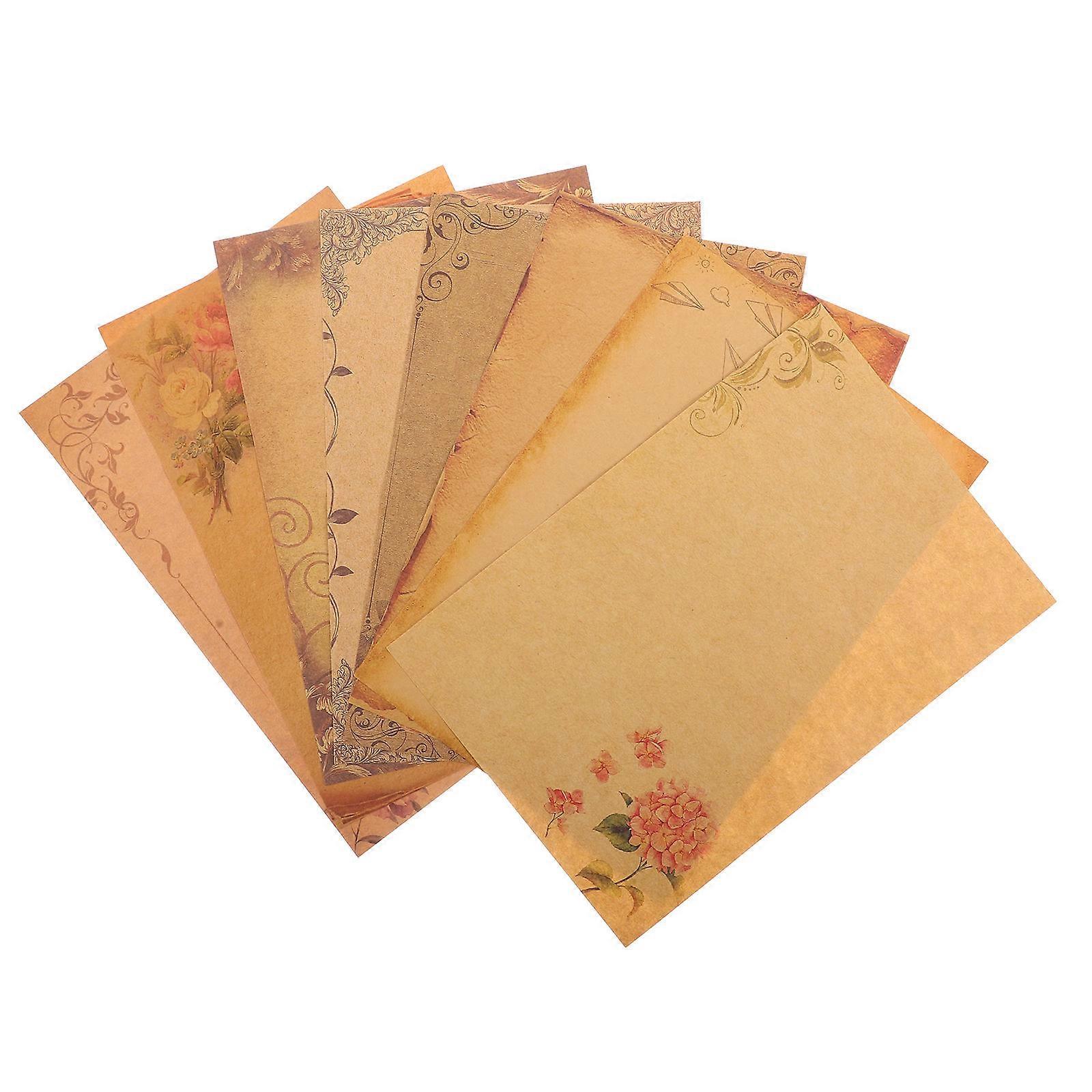 Leaf Border Writing Paper for Writing 16Packs Vintage Style