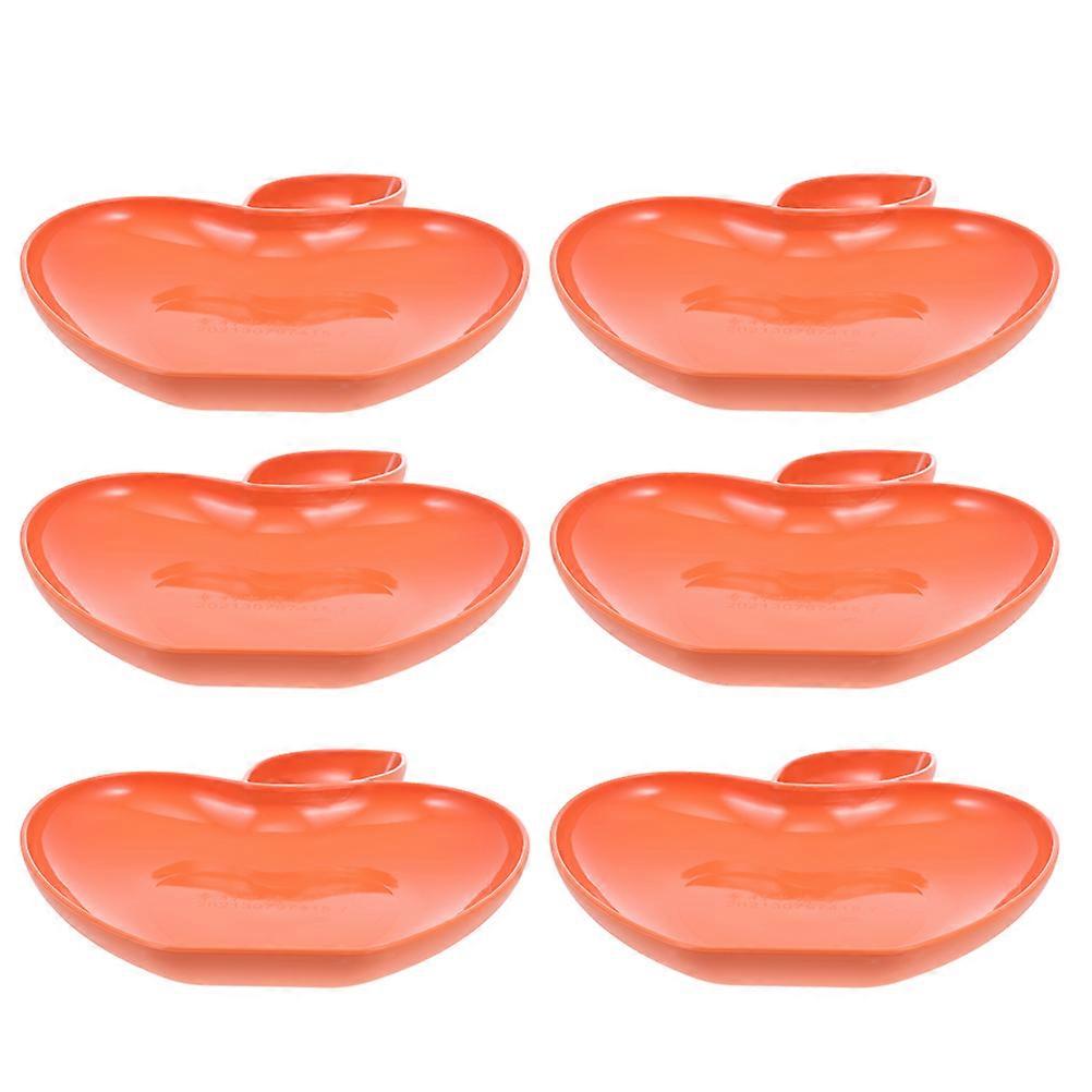 Kitchen Gadget Apple-Shaped Dumpling Plates for Home Use 24Pcs Set