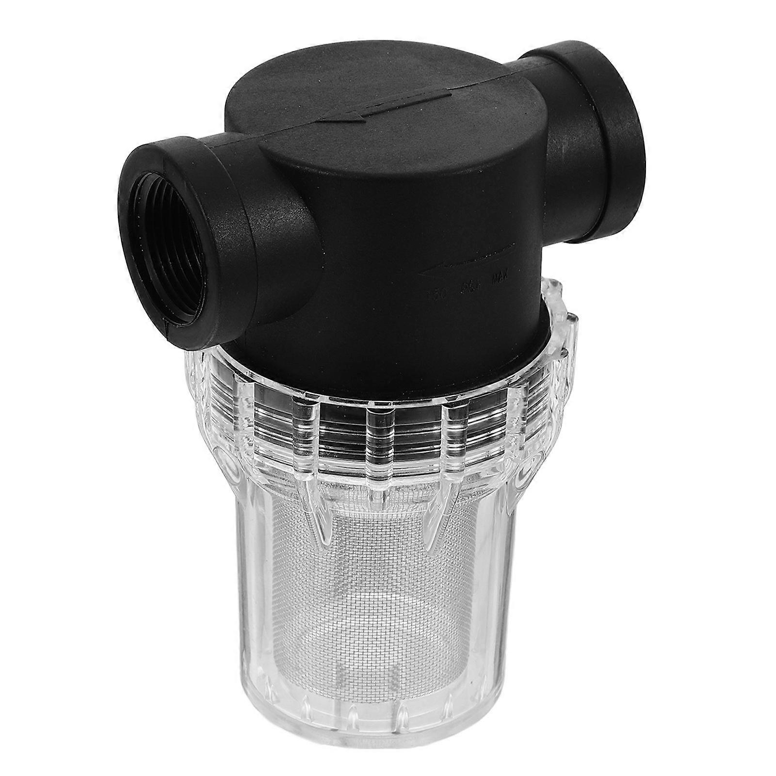 40 Mesh Pump Strainer for Garden 5Pcs Black Plastic Water Cleaner