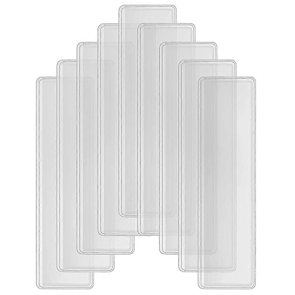 Transparent Adhesive Card Pockets 100 Pcs File Sorting Holder for Students Librarians Office